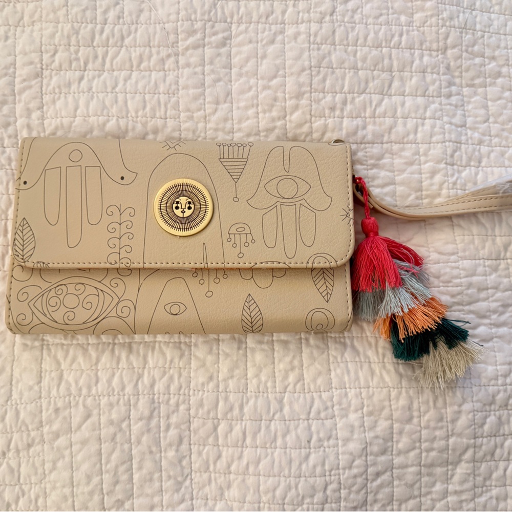 Jungalow Travel Wallet with Colorful Tassel